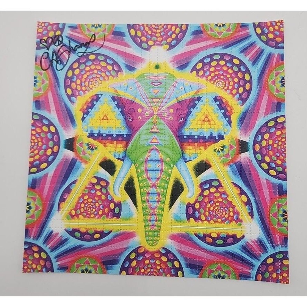 Ciaran Shaman "Meetings with Ganesh" signed Blotter Art‎ print Psychedelic Art